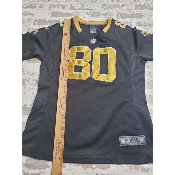 New Orleans Saints Jimmy‎ Graham #80 Youth Jersey 2XL Black Nike On Field - Picture 4 of 5